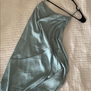 Free People Satin Slip Midi Skirt